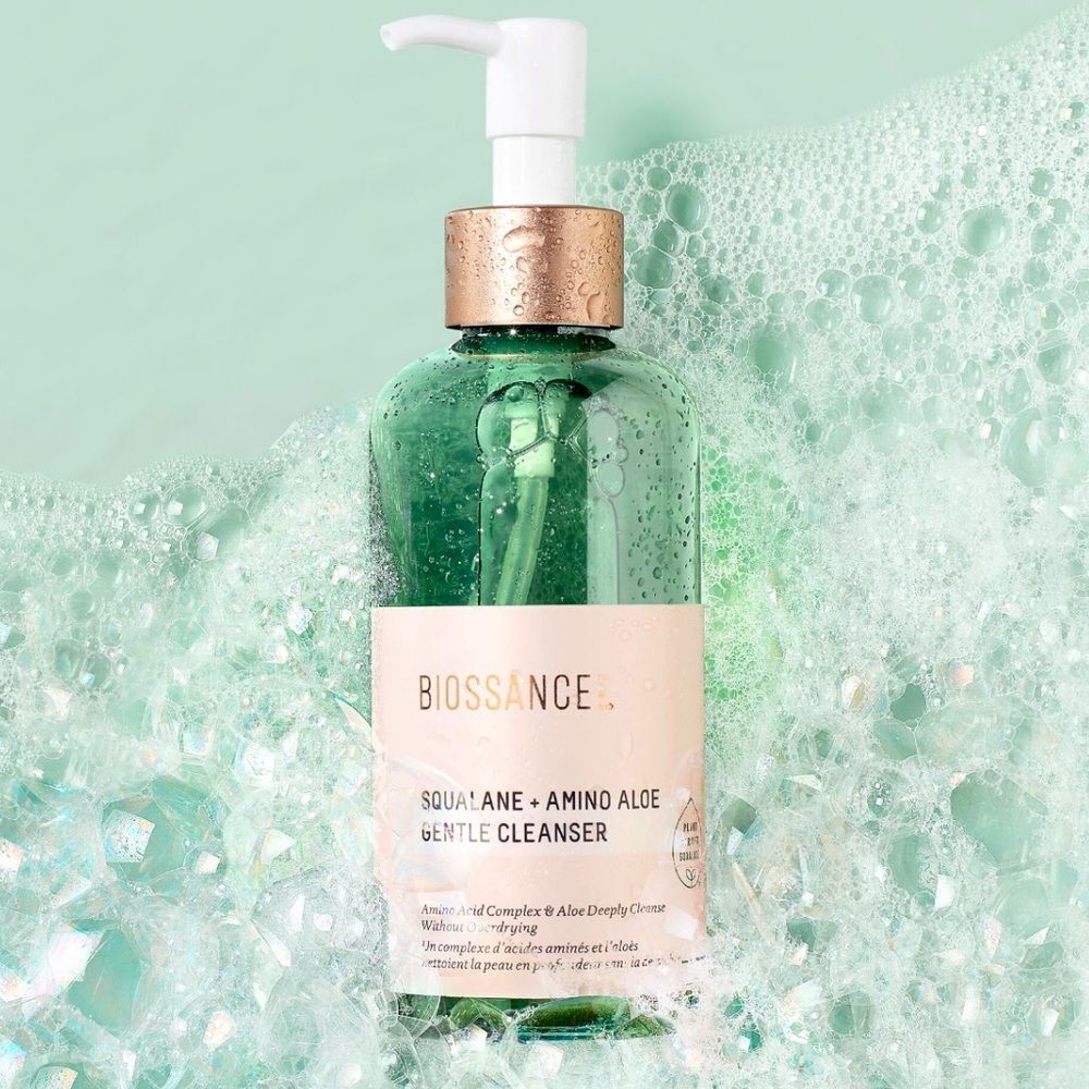 BRAND NEW BIOSSANCE Squalane and Amino Aloe Gentle Cleanser 1.75 FL OZ